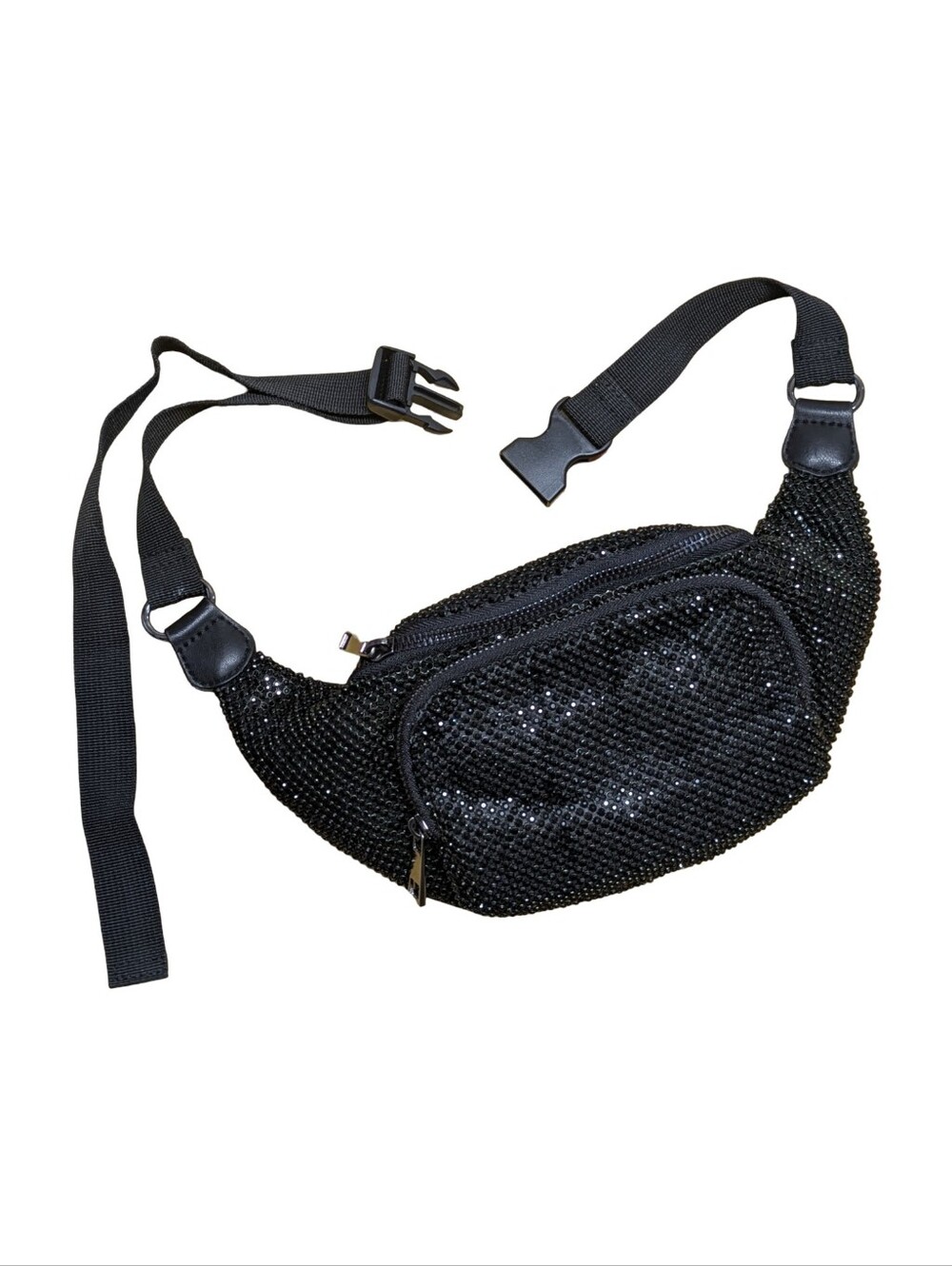 Topshop Rhinestone Black Bum Bag / Fanny Pack